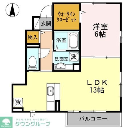 カーサポンティチェロの物件間取画像